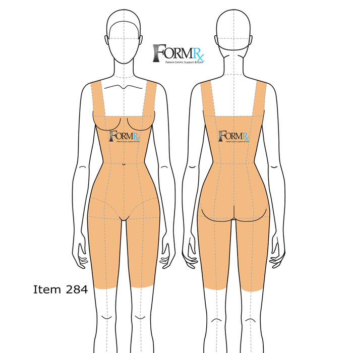 Fitting diagram, item 284 full-body weight loss compression coverage